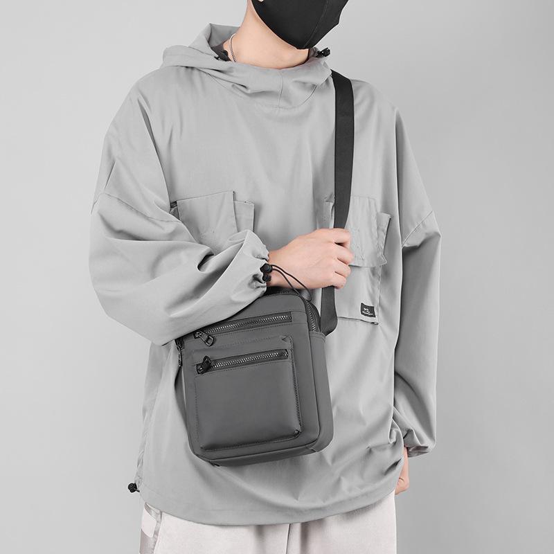 Men's Waterproof Large Capacity Casual Crossbody Tablet Bag