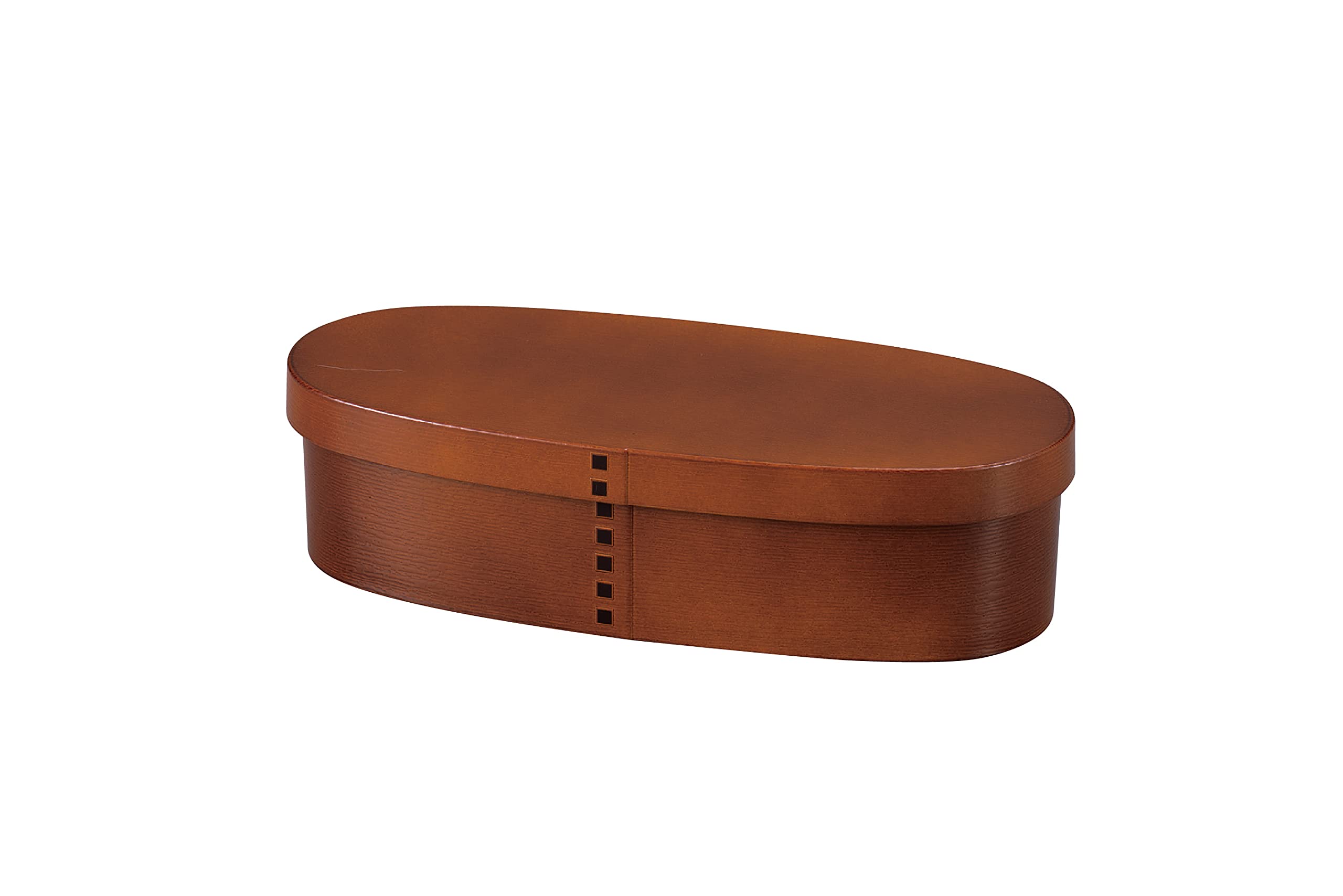 Tatsumiya HAKOYA Bento Box / Slim Bento Box, Single Layer, 600ml, Light Brown, 303261, Made in Japan