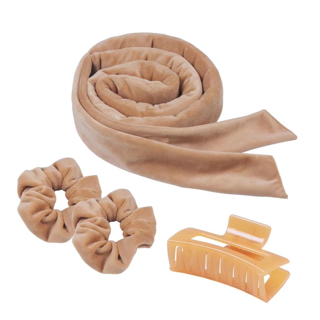 4-piece Curling Tool Set Hair Stick No Heat Hair Curler Lazy Hair Rollers Sleeping Curling Styling Tools