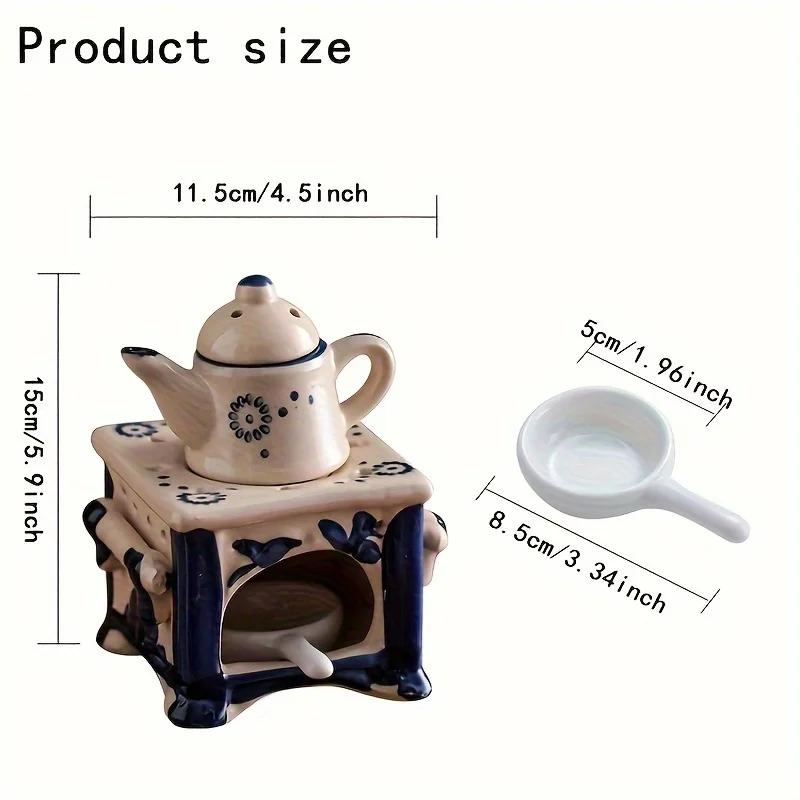 

Oil Essential Burner Wax Melt Burners Aromatherapy Aroma Burner Ceramic Oil Diffuser Candle Tealight Holder Home Bedroom Decor