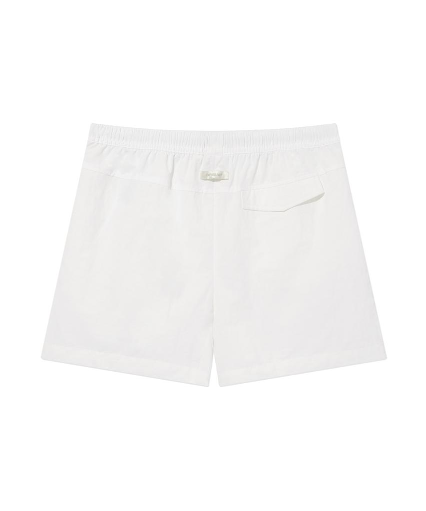 COVERNAT WOMAN Lightweight Nylon Shorts White