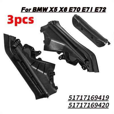 Juego de 3 paneles divisores del compartimento superior del motor del coche para BMW X5 X6 E70 E71 E72 51717169419 51717169420 51717169421