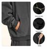 Double Zipper Hooded Cardigan, 420g Large European Size, 100% Cotton, Spring/Autumn, Trendy Loose Jacket