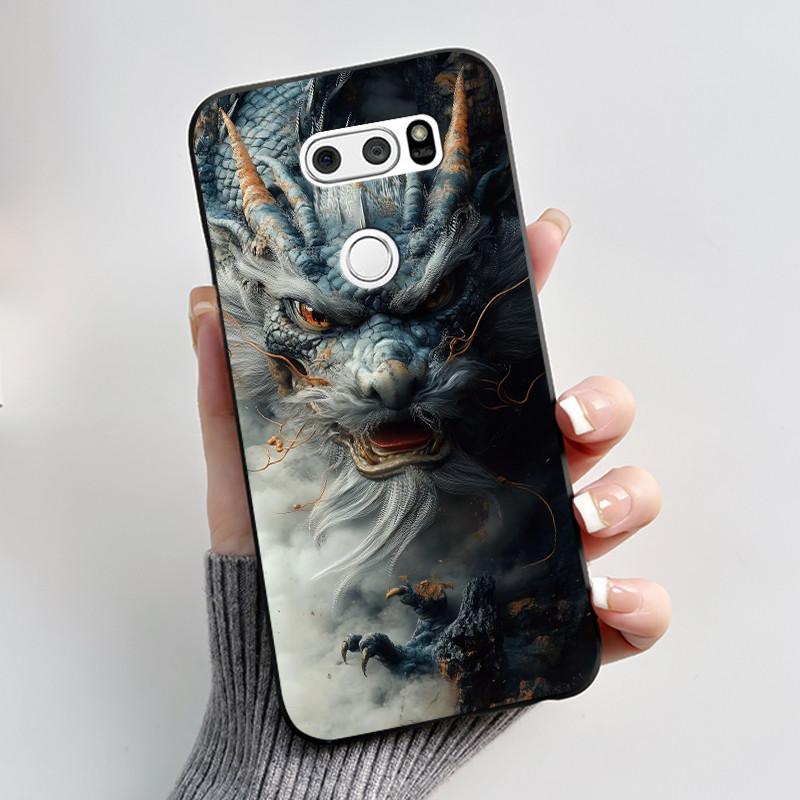 Casing For LG V30 V30+ V30S V30S+ V35 V35+ ThinQ Slim Soft Black Silicon Case Aesthetic Luxury Cute Cool Boys Girls Back Cover