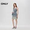 ONLY 2024 Autumn Retro Washed Gradient Denim Suspender Mini Dress