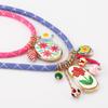 Cord Multi Enamel Pendant Necklace Women Boho Ethnic Statement Collar Jewelry Accessory