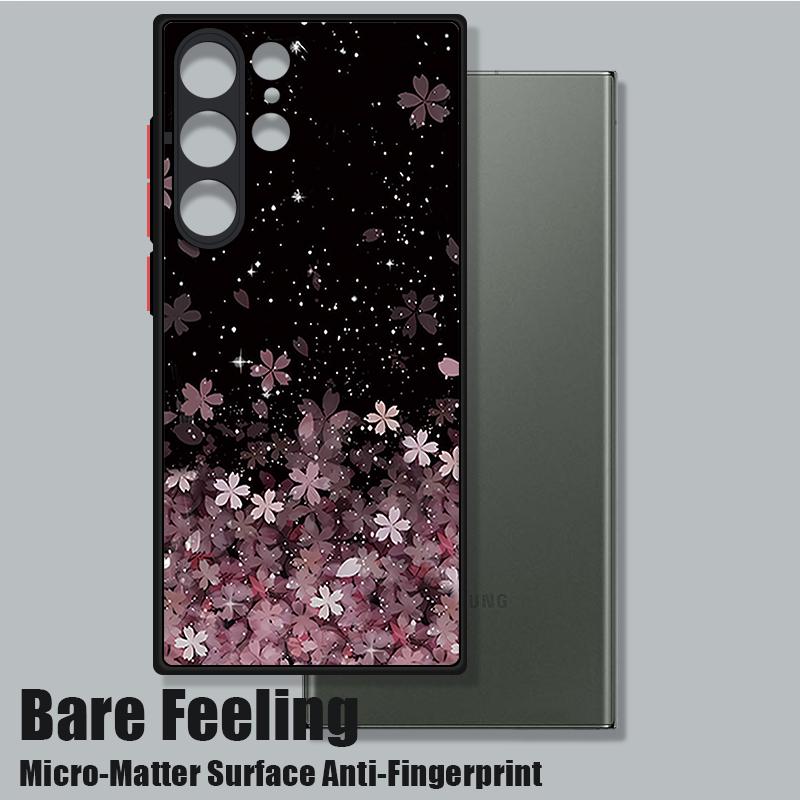 Sakura Pattern Magnetic Phone Case For Samsung Galaxy S26 S25 Ultra Edge S24 S23 FE S22 Ultra For Magsafe Hard Matte Back Cover