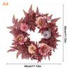 Handmade Maple Leaves Pumpkins Wreath Diy Decoration For Thanksgiving Halloween Front Door Wall Hanging Autumn Harvest Wreath