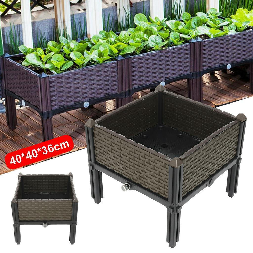 PP  Raised Garden Bed Vegetable Bed Raised Garden Bed for Vegetables Elevated Planter Box with Legs Outdoor Patio Flower Herb Container Gardening