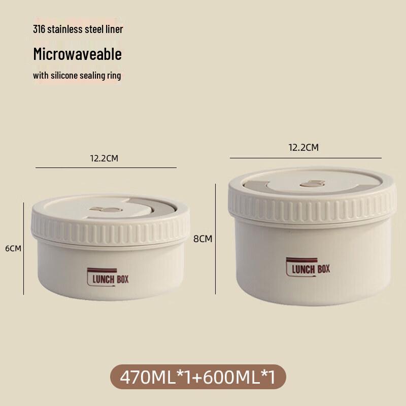 Portable 316L Stainless Steel Insulated Microwavable Lunch Box