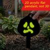 Halloween Party Festive Stakes Pumpkin Yard Sign with Stake, Glow in The Dark Cool Theme Props Spooky Silhouette Garden Stake for Outside Patio