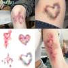 Colorful Bruise Tattoos Fake Tattoo Halloween Makeup Rainbow Heart Scar Temporary Tattoo Stickers Cosplay Body Art