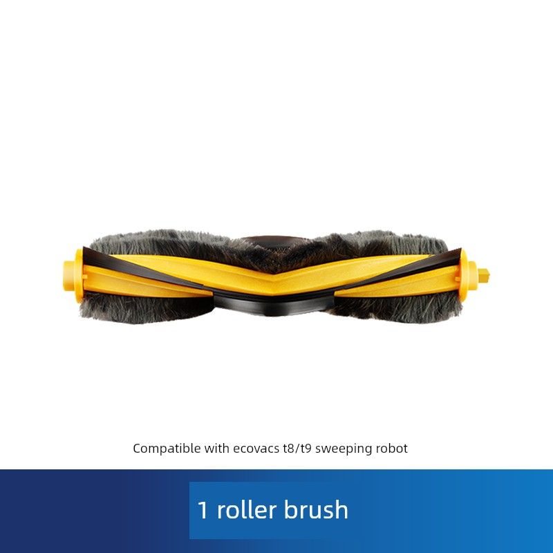 

Compatible with Ecovacs Robot Vacuum Cleaner T8/T9/T5/N8/Dj65 Main Roller Brush Cover, Mop Cloth, Side Brush, Filter Accessories 1 Roller Brush [T8/N8/T9/T5/N5/Dj65]