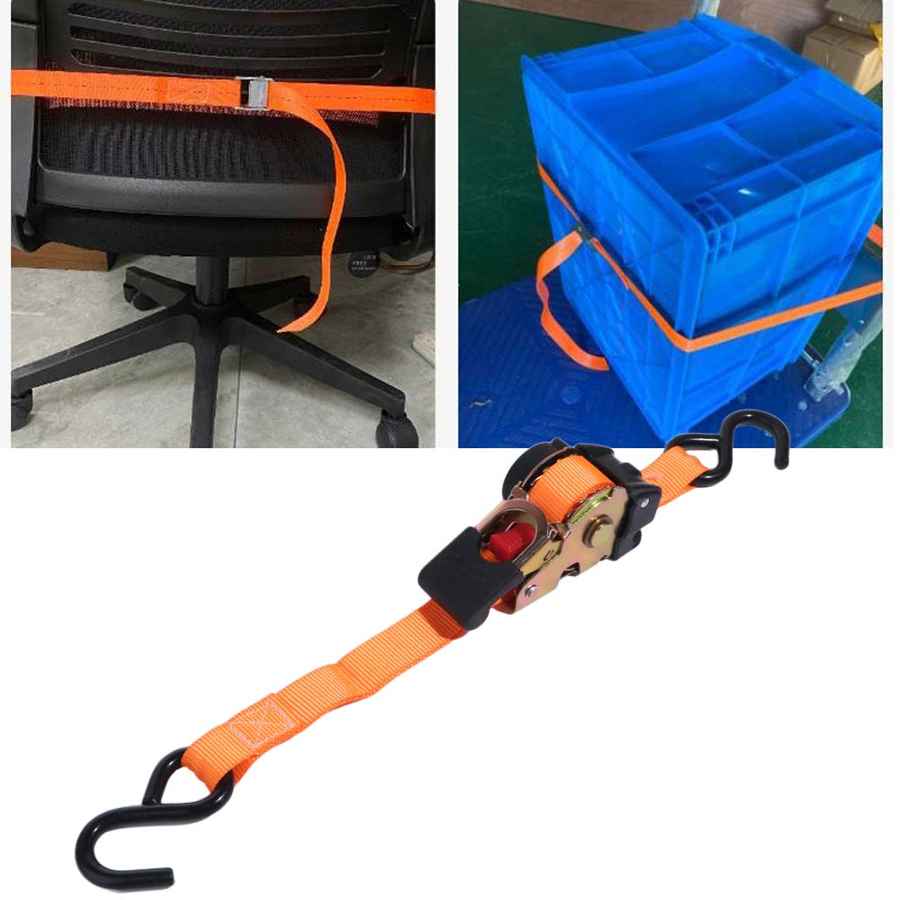 Thickening Self Retractable Ratchet Strap Strong Auto Retract Ratchet Tie Down Straps Car