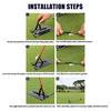 Adjustable Golf Training Plate Golf Swing Trainer Compacts Golf Swing Aids for Enhancing Swing Training