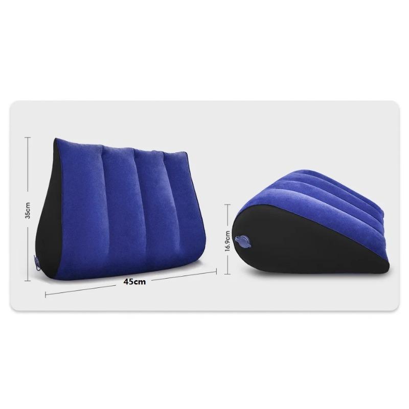 Inflatable Wedge Pillow For Travel Lightweight Lumbar Leg Support Pillow Yoga Posture Cushion Body Positioners Camping Pillow