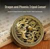 Dragon & Phoenix Auspicious Coil Incense Burner - Ancient Style Aromatherapy Burner for Home