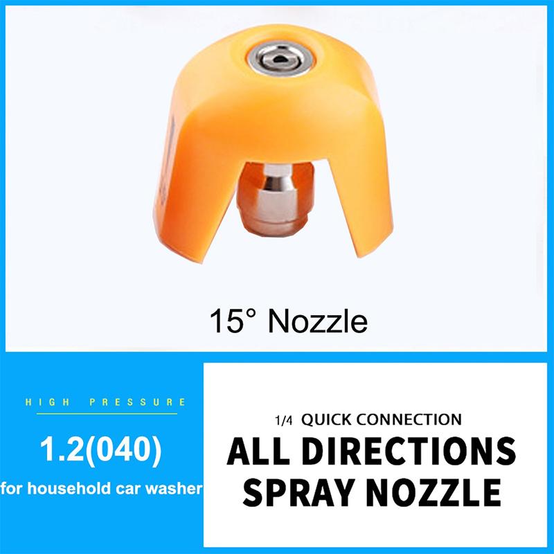 

Водяной пистолет высокого давления для мойки автомобилей, распылитель, наконечник сопла с наружной резьбой 1/4 дюйма, 0, 15, 25, 40 градусов, струя воды