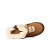 UGG Classic Novelty Cow Split Leather Round Toe Thick Sole Short Snow Boots Women Boots Brown 1174574-CHE