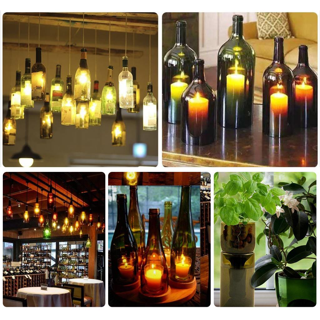 Adjustable from 1.26 3.7Inch Glass Bottle Cutter DIY Tools Wine Beer Cutter Wine Beer Champagne Jar Sculpture Glass