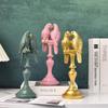 Creative Couple Parrot Resin Figurine for Living Room TV Cabinet, Home Handicraft, Tabletop Wine Cabinet Decoration Item