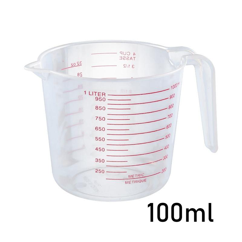 250/500/1000ML Measuring Cups with Handle Transparent Graduated Plastic Jug Digital Kitchen Tools Scale Baking Timer Accessories