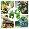 Frosch Gartendekoration Niedlicher Tier-Pflanzenhänger Lustige Froschstatue Set mit 2 Stück Pflanzgefäß Terrarium Dekoration für Balkon Rasen Regal Schreibtisch