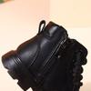 Autumn Baby Shoes Leather Boys Ankle Boots Soft Sole Zip Side  Toddler Kids Girls Boots 15-25