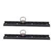 Aluminum L Track 304mm Thickened L Track Tie Down Rail with 4 Round Rings for Motorcycles ATVs Dirt Bikes Pickup Trucks