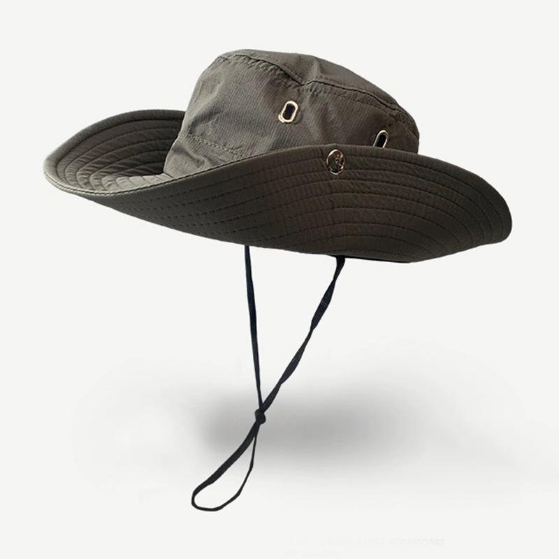 

Summer Outdoor Bucket Hiking Hat Fishman Caps UV Protection Wide Brim Bucket Hat for Man Woman Climbing Hiking Fishing Beach Cap