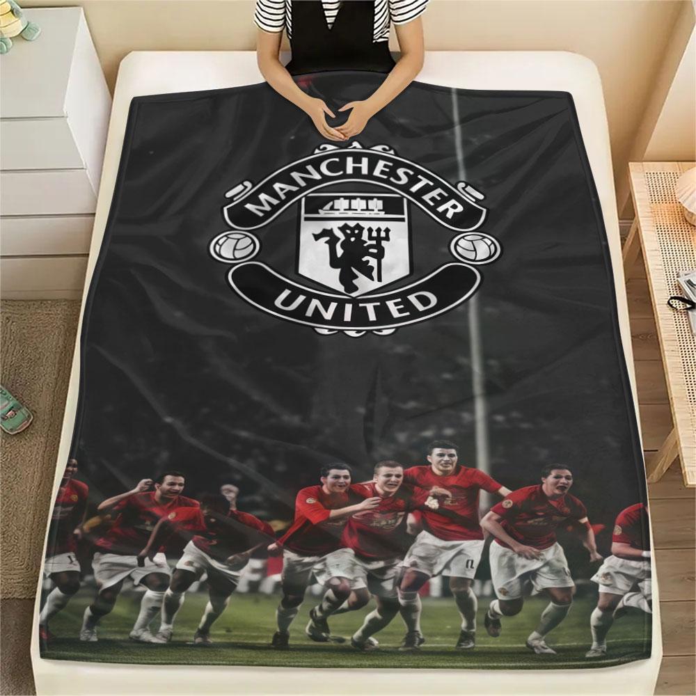 Glänzende MUFC Aufkleber Decke, Hohe Qualität, Bequem für Alle Jahreszeiten, Heimdekoration, Wärme und Komfort
