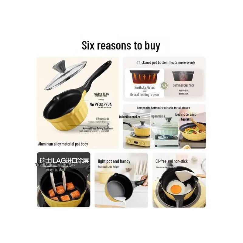 Buydeem Non-Stick Milk Pot