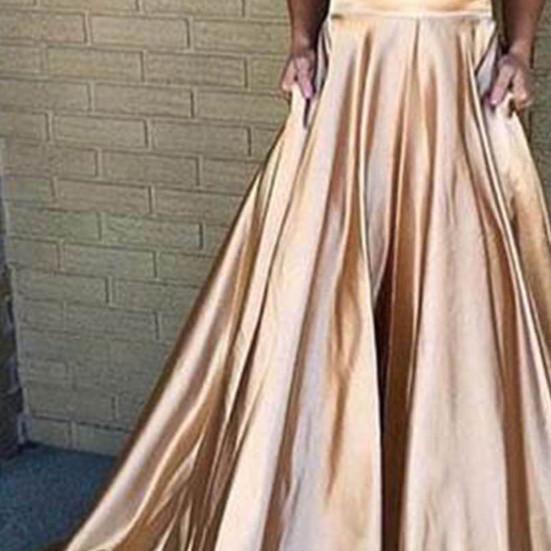 Robe à bretelles taille haute, col en V, bretelles réglables, tenue de soirée pour Banquet