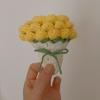 Crochet Rose Bouquet Coaster Heat-resistant DIY Handmade Knitting Flower Coffee Mug Cup Mat Kitchen Countertop Table Desk Decoration