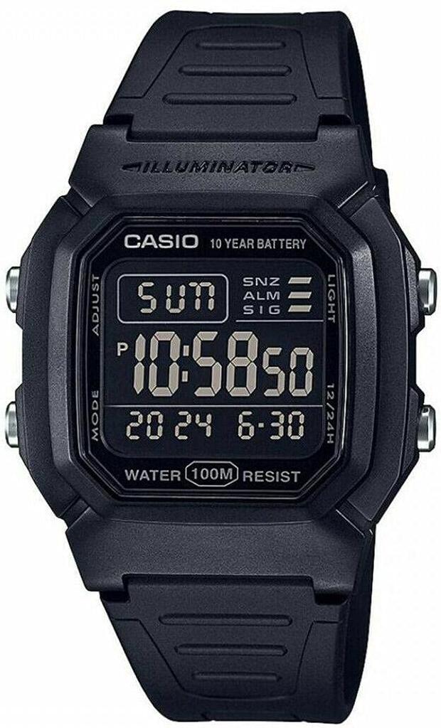 Casio W-800H-1BVES Men's Black Watch