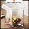 Foldable Garbage Bag Holder Draining Net Bracket Stainless Steel Garbage Bag Rack Camping Trash Bag Holder Kitchen Accessories