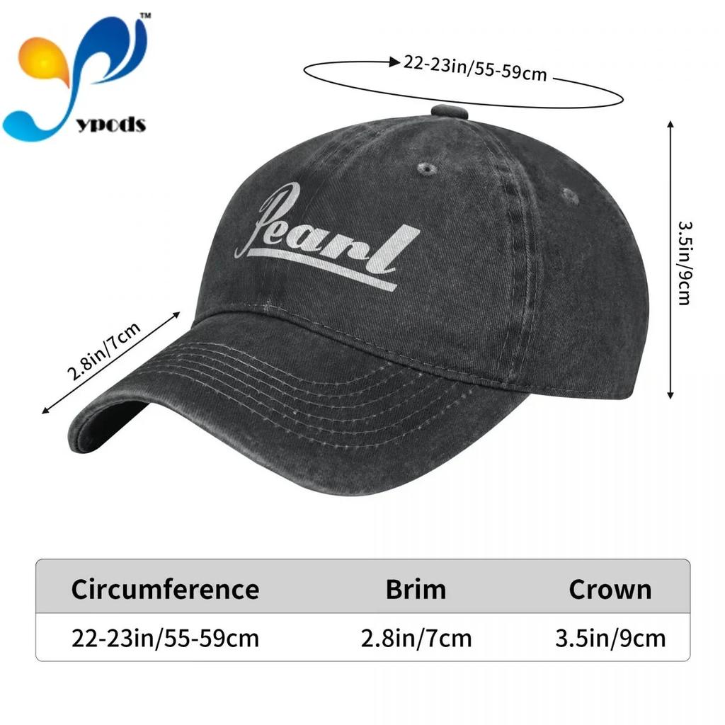 Pearl Drums Unisex Baseball Cap Unisex Women Snapback Hat Dad Hat Summer Sun Cap for Unisex and Women Hats