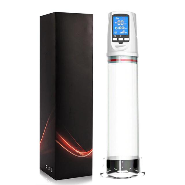 HESEKS Pompe à pénis automatique Pompe à vide Érection Électrique Masturbation masculine Agrandissement du pénis Extenseur Agrandisseur masculin Sexe