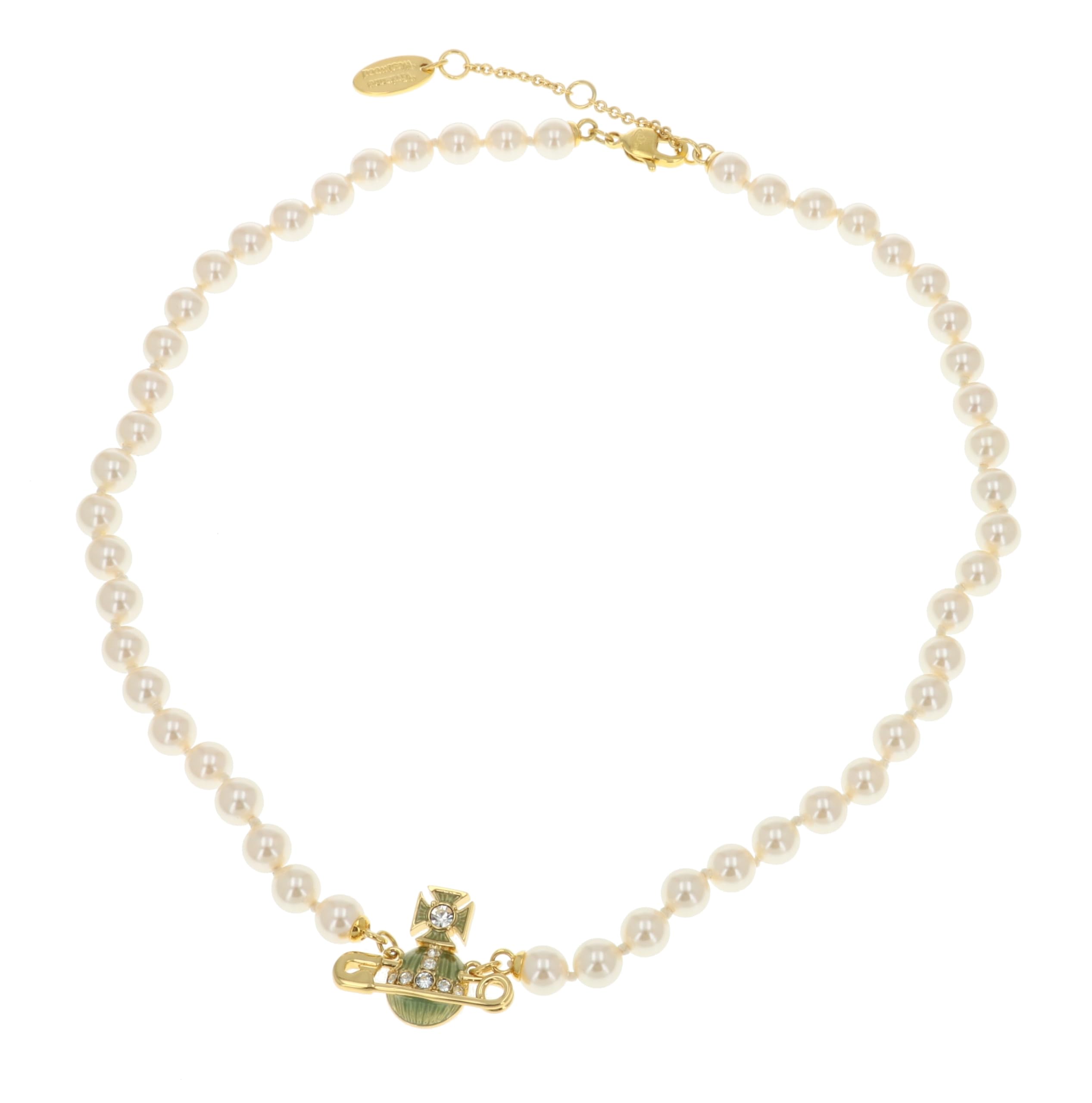 

KITTY Pearl Necklace Brass [Vivienne Westwood] Women s 6301011O/02R712 [Item]