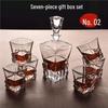 Handun 7-Piece Glass Whiskey Decanter and Glass Set