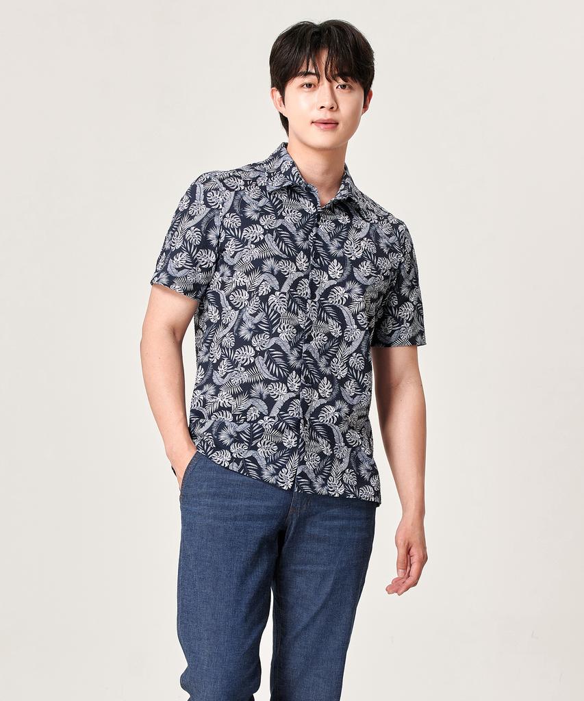 BILTMORE Men'S Tropical Pattern Shirt