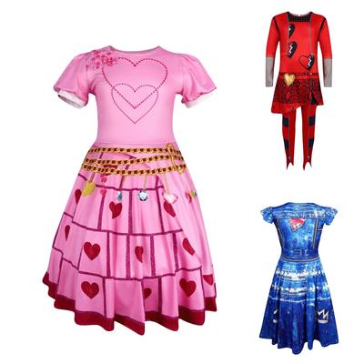 Children Halloween Print Anime Princess Dress