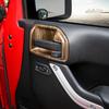 4pcs Inner Door Handle Bowl Cover Trim for Jeep Wrangler JK 2011-2017 Wood Grain