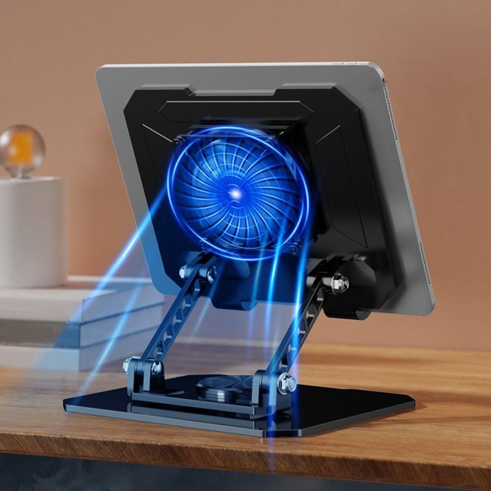 Foldable Cooling Fan Tablet Bracket 360 ° Rotatable Tablet Radiator Bracket  Live Stream
