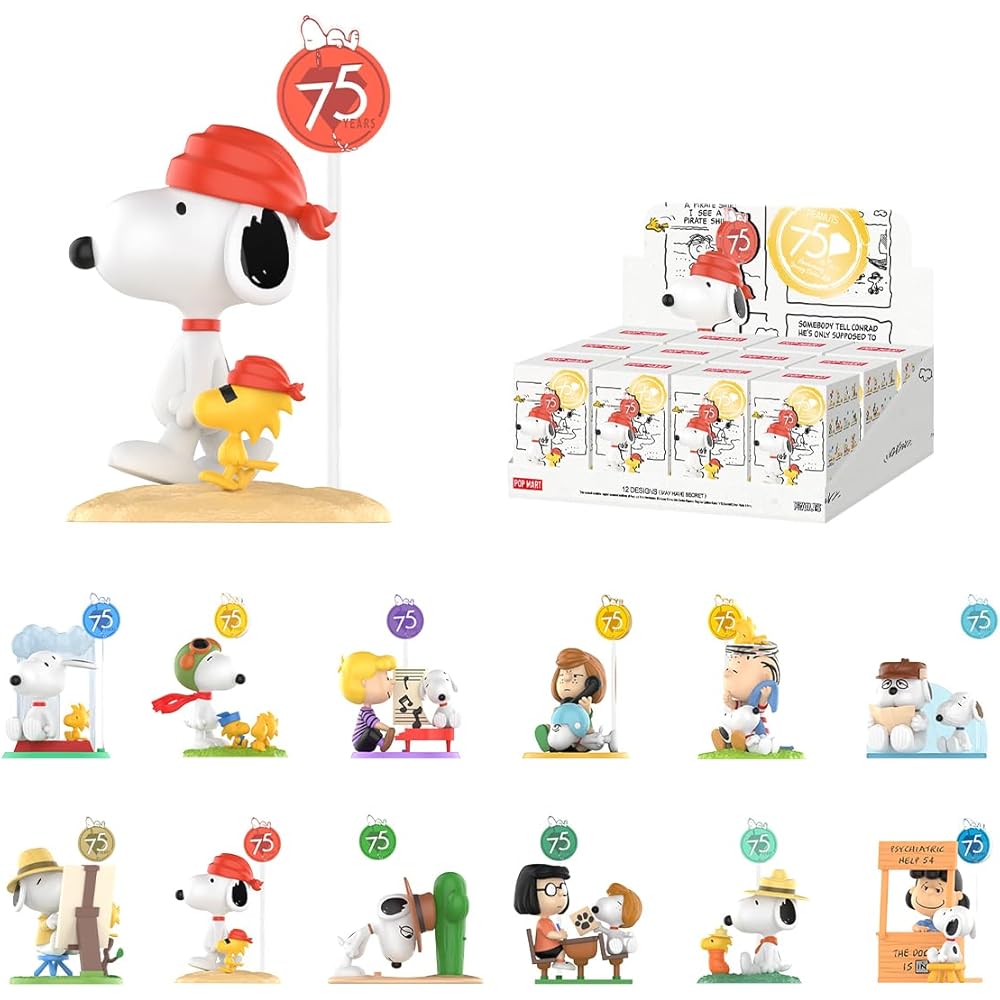 Pop Mart Peanuts Snoopy Comic Life Series 3-Piece Blind Box Figure PVC Toy