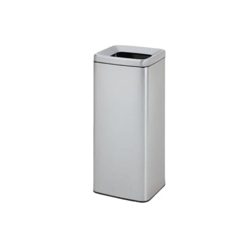 Qianxing Stainless Steel Rectangular Open-Top Trash Can