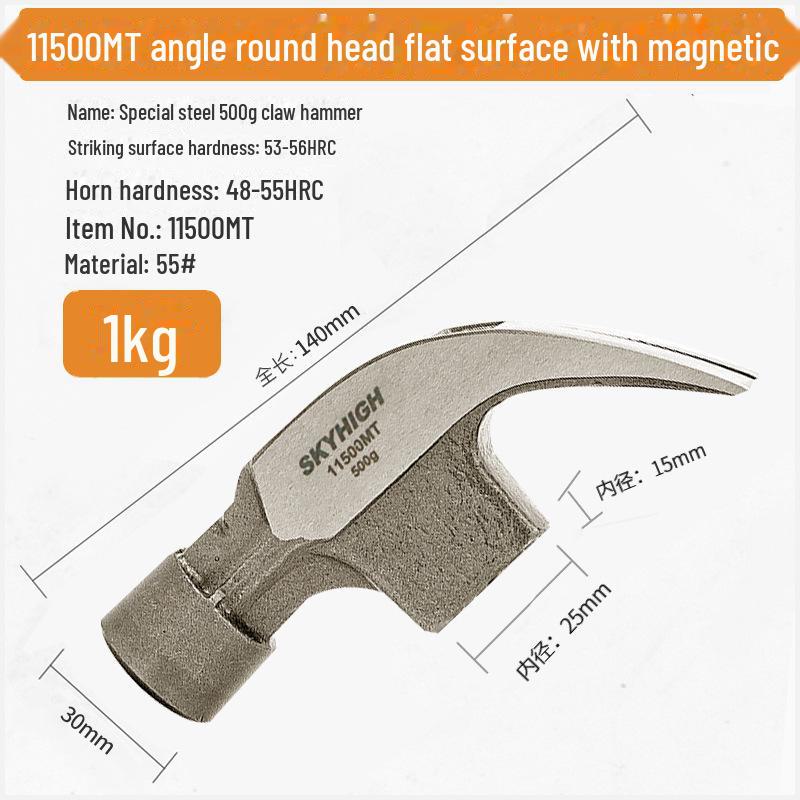 Australian & New Zealand High Carbon Steel Magnetic Claw Woodworking Hammer