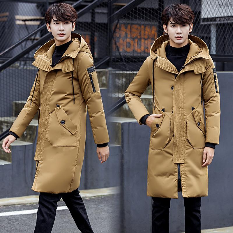 Hooded Long Winter Duck Down Parkas Men Casual Clothing Outwear Down Jackets Male Thick Down Coat