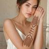 Henna Tattoo Stickers, Red Brown Waterproof Lace Temporary Tattoos, Indian Mehndi Body Art for Women Girls, Festival Makeup