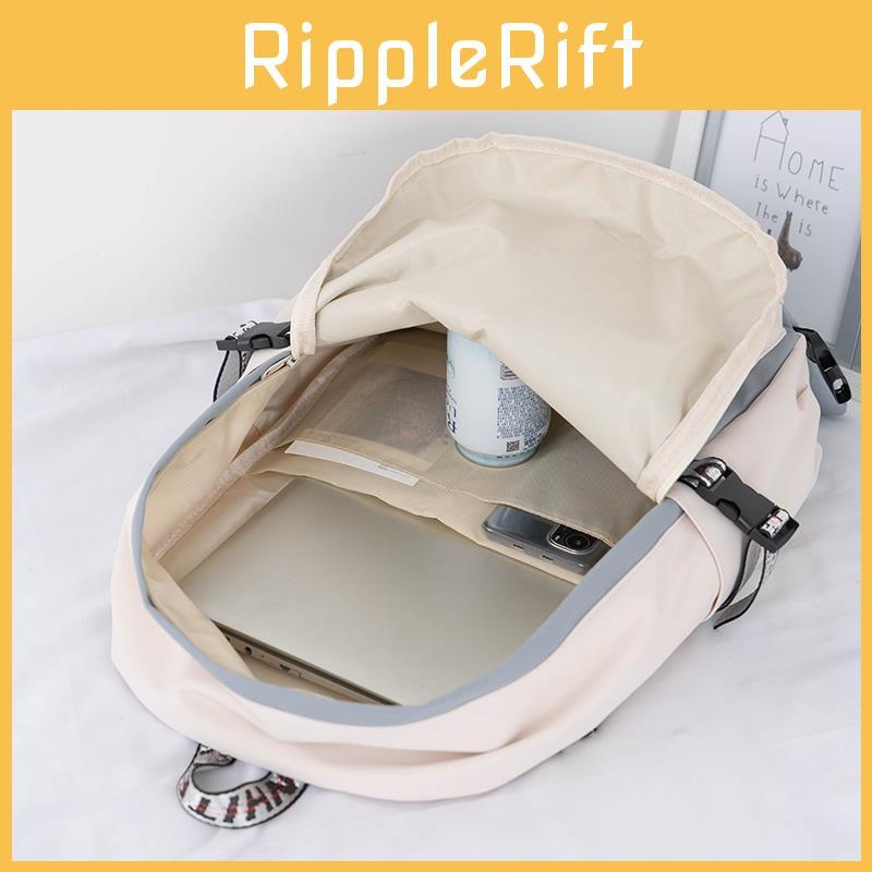 Large Capacity Ins Cool School Bag For Junior High School Boys Workwear Style Backpack For Girls Japanese Style